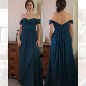 Azazie Millie in peacock